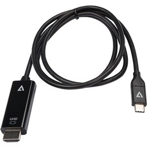 V7 1M Black USB-C to HDMI Cable USB-C Video Cable