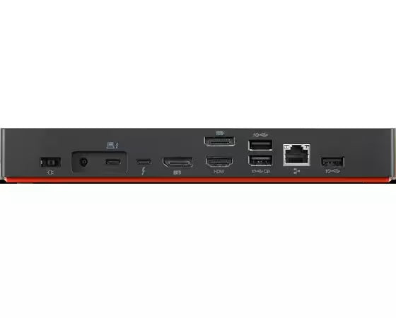Lenovo docking station view of ports